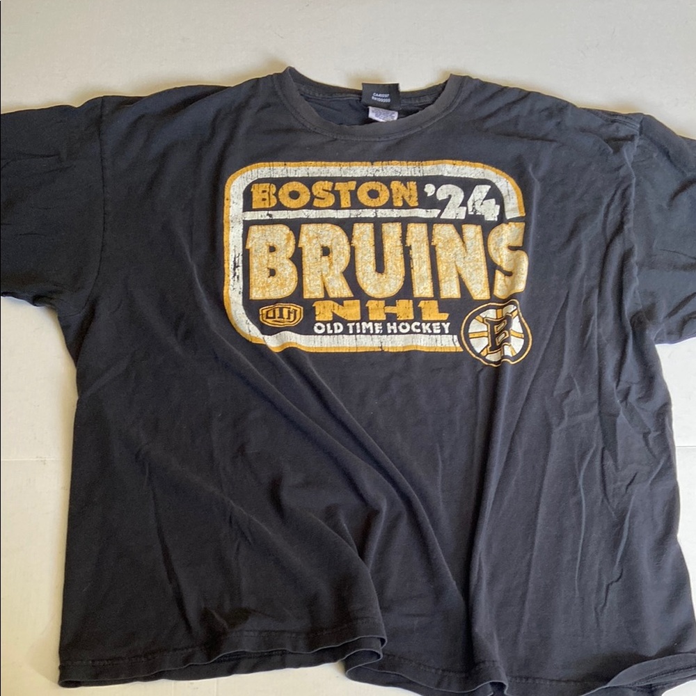 Vintage Old Time Hockey Boston Bruins Tee